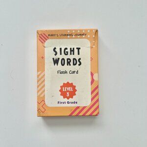 Mary's Learning Journey Sight Words Flash Cards Level 3 First Grade